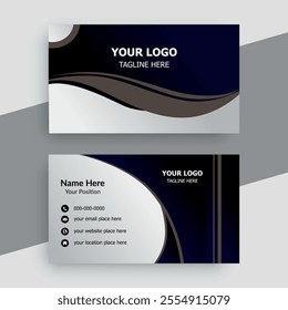 Modern creative professional business card template design.