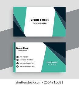 Modern creative professional business card template design.