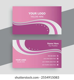 Modern creative professional business card template design.