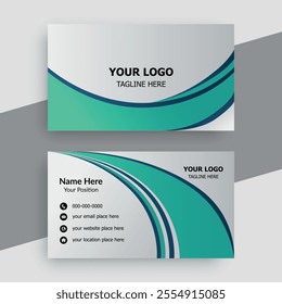 Modern creative professional business card template design.