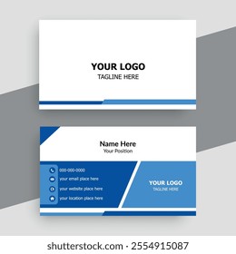 Modern creative professional business card template design.