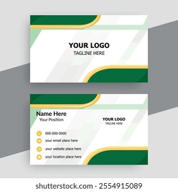 Modern creative professional business card template design.