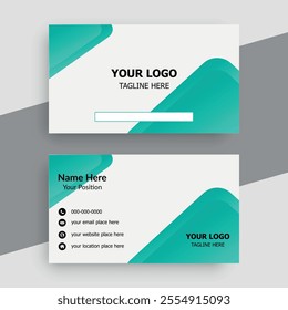 Modern creative professional business card template design.