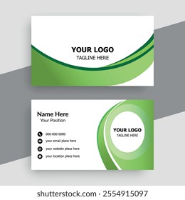 Modern creative professional business card template design.