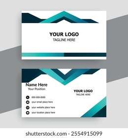 Modern creative professional business card template design.