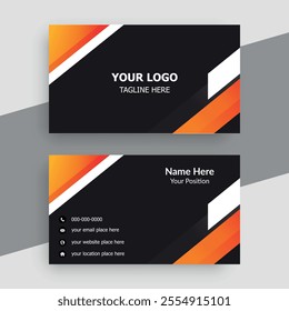 Modern creative professional business card template design.