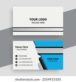 Modern creative professional business card template design.