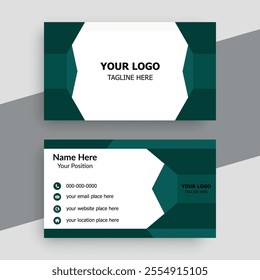 Modern creative professional business card template design.