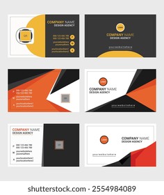 Modern creative professional business card template design for Own Business.

