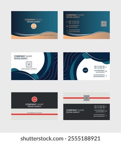 Modern creative professional business card template design for Own Business.