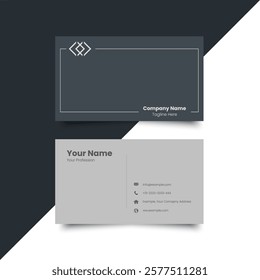 Modern creative professional business card template design. Simple Business Card Layout. creative modern name card and business card. Clean Design. corporate design template, clean professional.