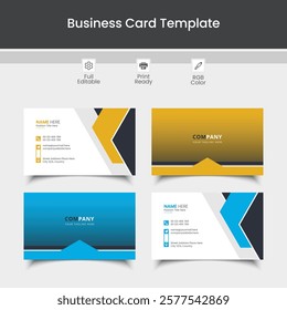 Modern creative professional business card template