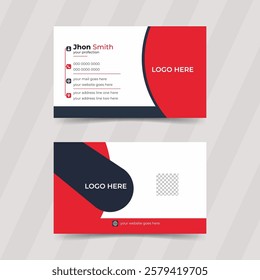 Modern creative professional business card template design. Luxury business card visiting card design template.