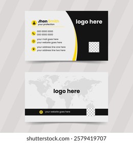 Modern creative professional business card template design. Luxury business card visiting card design template.