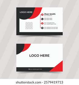 Modern creative professional business card template design. Luxury business card visiting card design template.