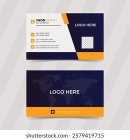 Modern creative professional business card template design. Luxury business card visiting card design template.