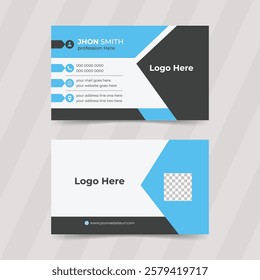 Modern creative professional business card template design. Luxury business card visiting card design template.