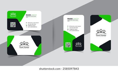 Modern creative professional business card template design.