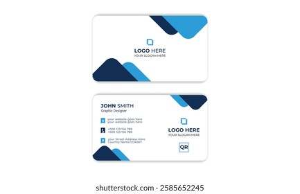 Modern creative professional business card design.