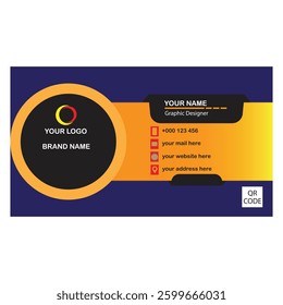Modern creative professional business card template design
