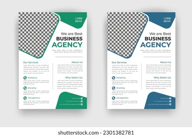 Modern creative professional Business corporate flyer design minimal and unique concept template