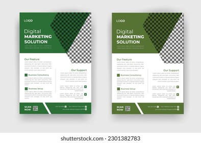 Modern creative professional Business corporate flyer design minimal and unique concept template