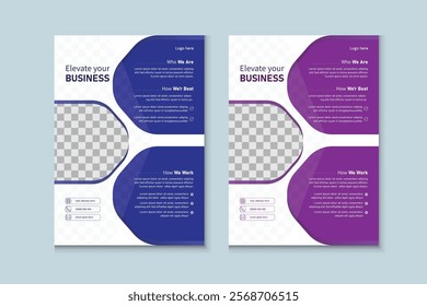 Modern Creative  Professional and modern corporate A4 Flyer Design, ideal for businesses. High-quality, print-ready. Useable for many purpose.