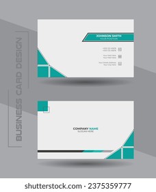 Modern and creative professional corporate business card design template. Minimal simple card design.