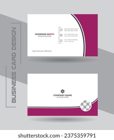 Modern and creative professional corporate business card design template. Minimal simple card design.