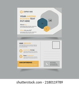 Diseño Moderno, Creativo Y Profesional De Diseño De Postales Único Para Su Empresa E Impresión.