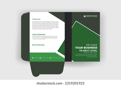 modern and creative professional minimal unique corporate business file folder design template 