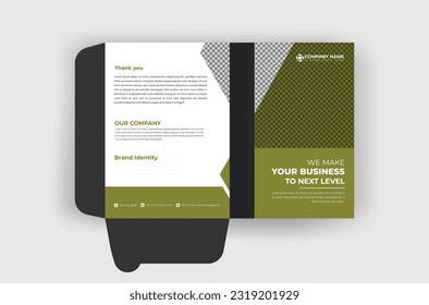 modern and creative professional minimal unique corporate business file folder design template 