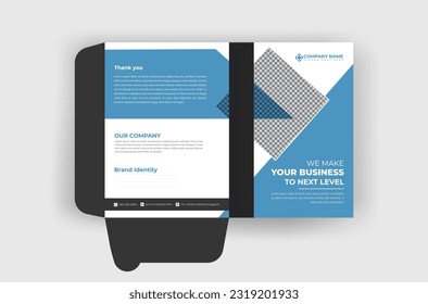 modern and creative professional minimal unique corporate business file folder design template 