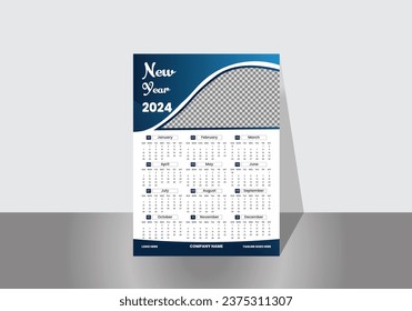 Modernes, kreatives und professionelles Design-Template für den Wall-Kalender.