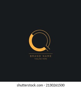 Modernes und kreatives Q-Logo-Design, Minimal Luxury Ursprüngliche Vektorsymbol-Illustrationen.