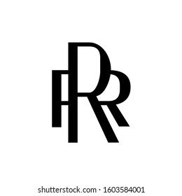 Modern creative R letter logo emblem