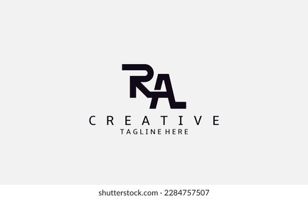 Modern creative RA Logo Design and template. R A icon initials based Monogram and Letters in vector.