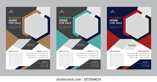 Modern And Creative Real Estate Agency Flyer Template Design