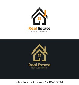 Modern Creative Real Estate Company Logo Stock Vector (Royalty Free ...