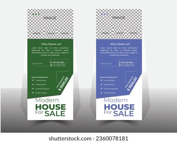 Diseño inmobiliario moderno y creativo de forma estética con abstracto