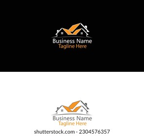 
modern creative real estate logo design .eps