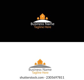 Design des modernen kreativen Logos für Immobilien 27.eps