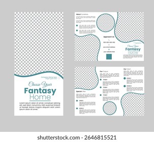 Modern Creative Real Estate marketing Tri-fold brochure design