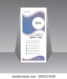 Modern creative roll up banner