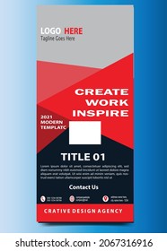 Modern and creative roll up banner design
