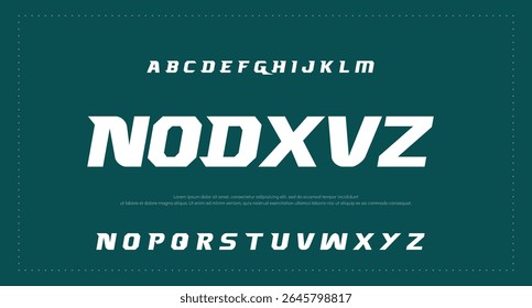 Modern creative sans serif alphabet display font vector. Adventure roamer typeface