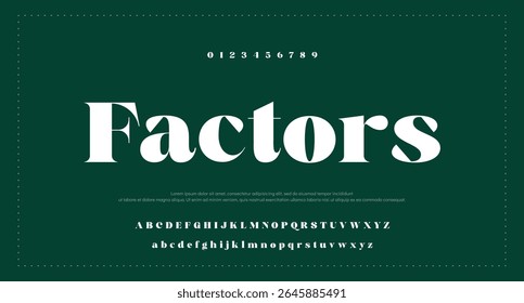 Modern creative sans serif alphabet display font vector. Adventure roamer typeface