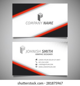 modern creative simple business card template vector