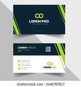tarjeta de visita creativa moderna y sencilla
plantilla de diseño con formas únicas