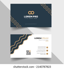tarjeta de visita creativa moderna y sencilla
plantilla de diseño con formas únicas